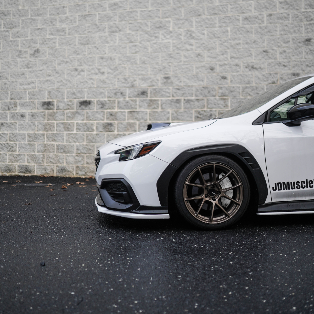 JDMuscle 22-25 WRX Carbon Fiber Hood Scoop - OE+/ Bulge Style
