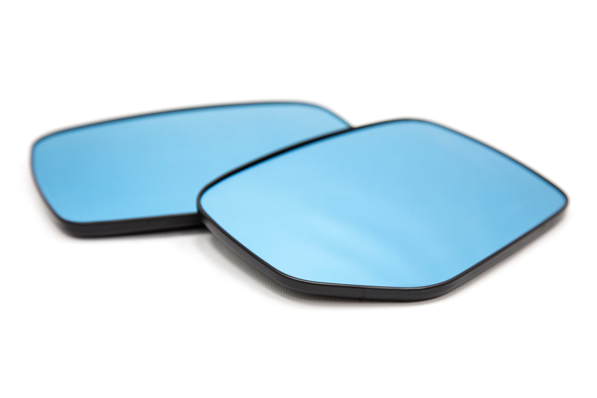 OLM Wide Angle Convex Mirrors with Defrosters (Blue) - 2015+ WRX / 2015+ STI