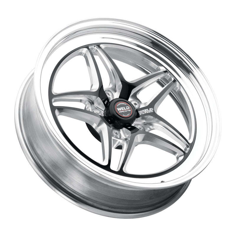 Weld S81 18x5 / 5x120 BP / 2.1in. BS (-23mm Offset) Black Wheel 3.18 ID (High Pad) - Non-Beadlock