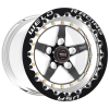 Weld Weldstar Beadlock 15x10/5x4.5/3.5 BS/3.18 HB-Black Center-Polished Shell-Black SBL MT Wheel