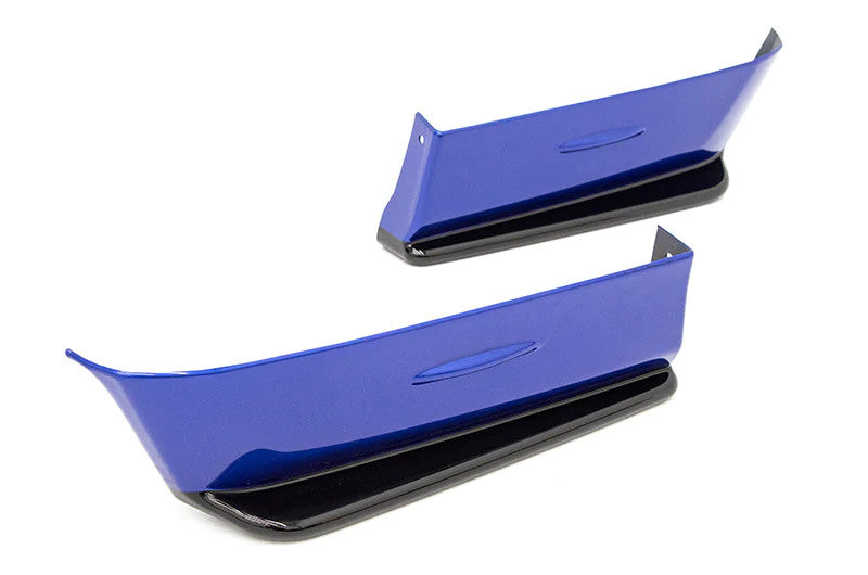 OLM Paint Matched/Gloss Black Rear Bumper Lip - World Rally Blue - 2015-2021 Subaru WRX / STI