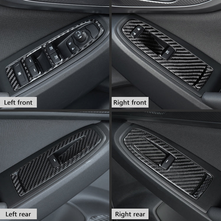 JDMuscle 2022-23 WRX P&S Series Carbon Fiber Window Switch Trim Covers 4 PC | JDM-WRX22-WSC