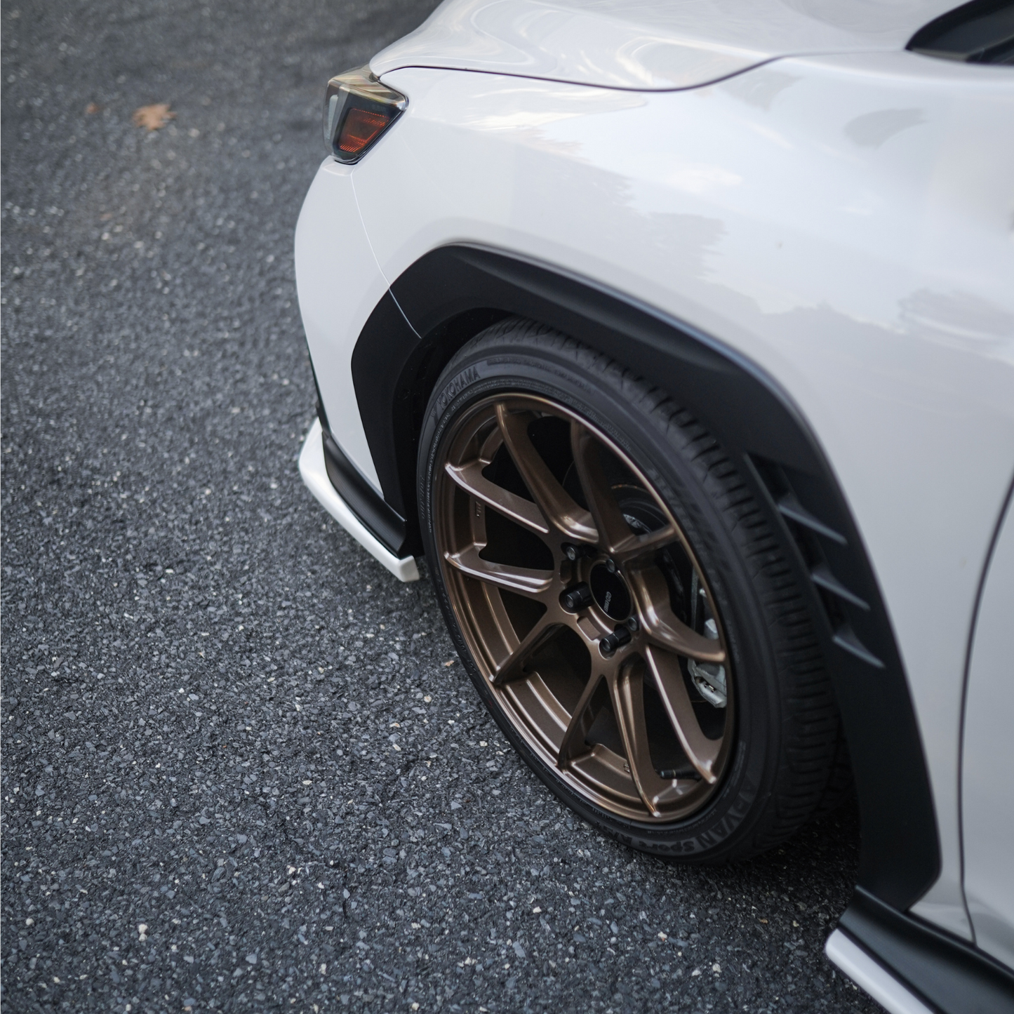 JDMuscle 22-25 WRX Front Lip | OE+ Style Paint Matched / Gloss Black