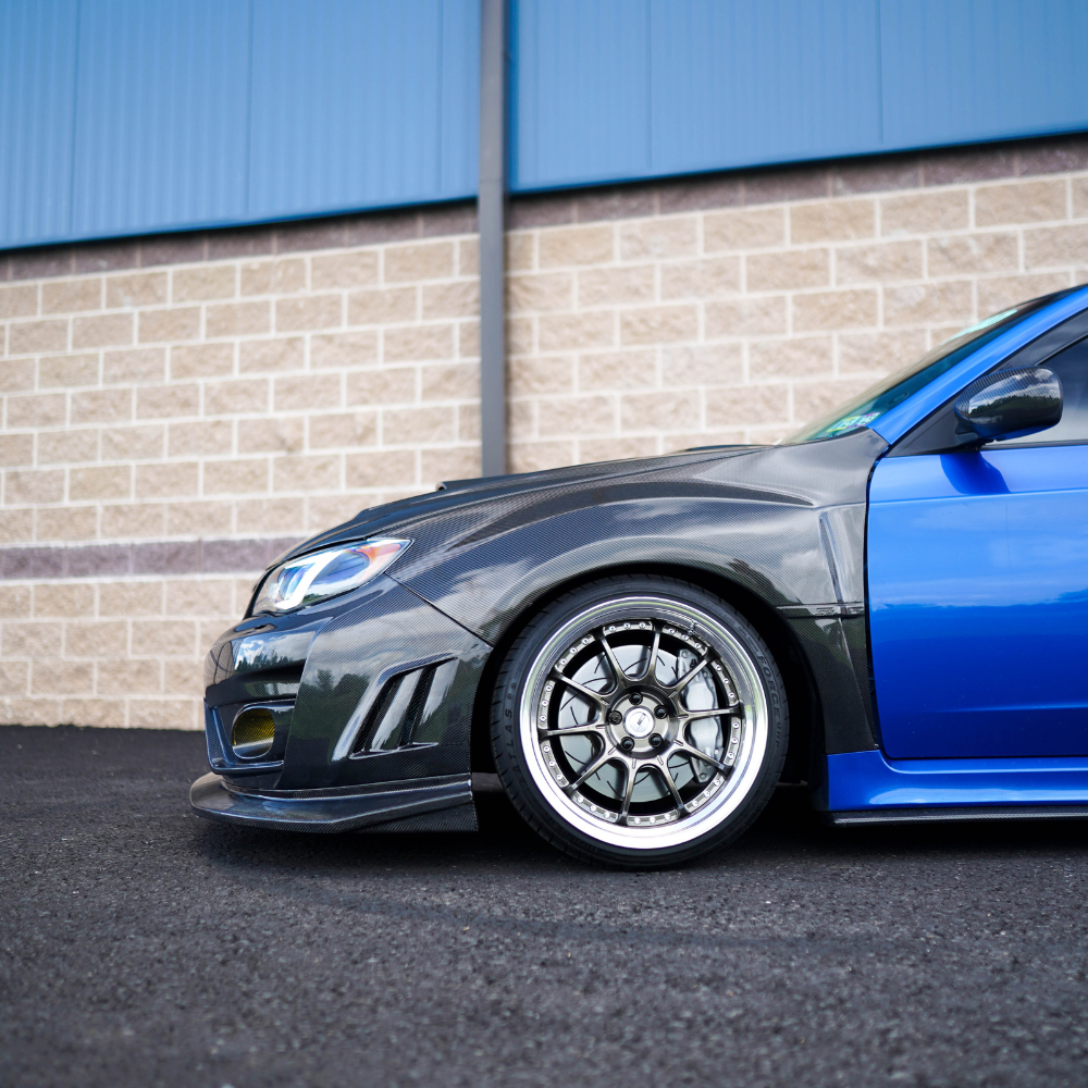 JDMuscle [10-14 WRX / 08-14 STI] VS Style Front Bumper - FRP / Carbon Fiber