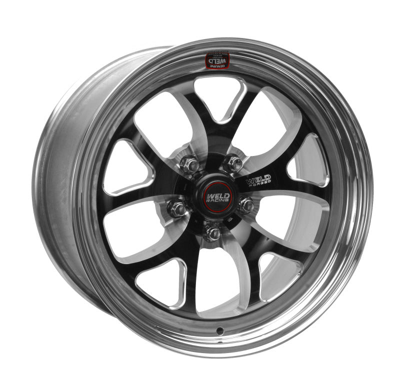 Weld S76 17x8 / 5x4.75 BP / 4.2in. BS Black Wheel (High Pad) - Non-Beadlock