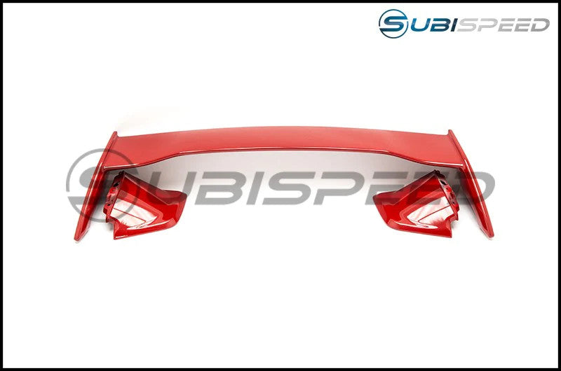 OLM STI Style Paint Matched Spoiler - Pure Red - 2015-2021 Subaru WRX / STI