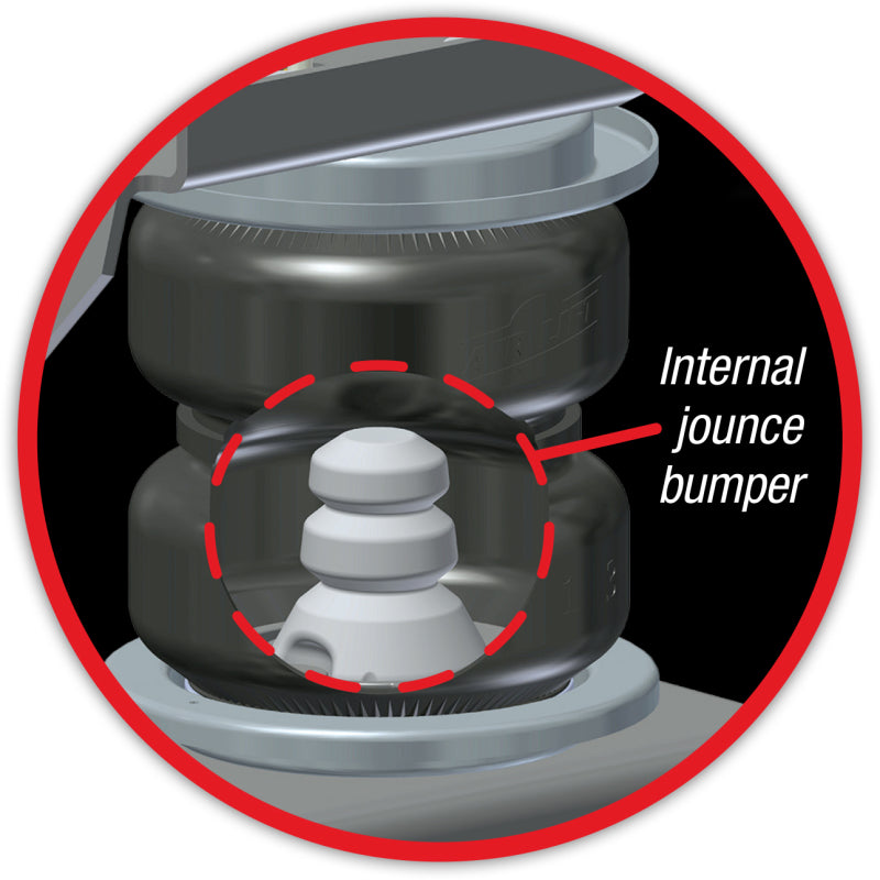 Air Lift Replacement Air Spring - LoadLifter 5000 Ultimate Bellows Type w/ internal Jounce Bumper