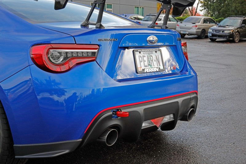 Perrin 13-22 BRZ / 13-16 FRS / 17-21 GT86 / 2022 GR86 Rear Tow Hook Red | PSP-BDY-255RD