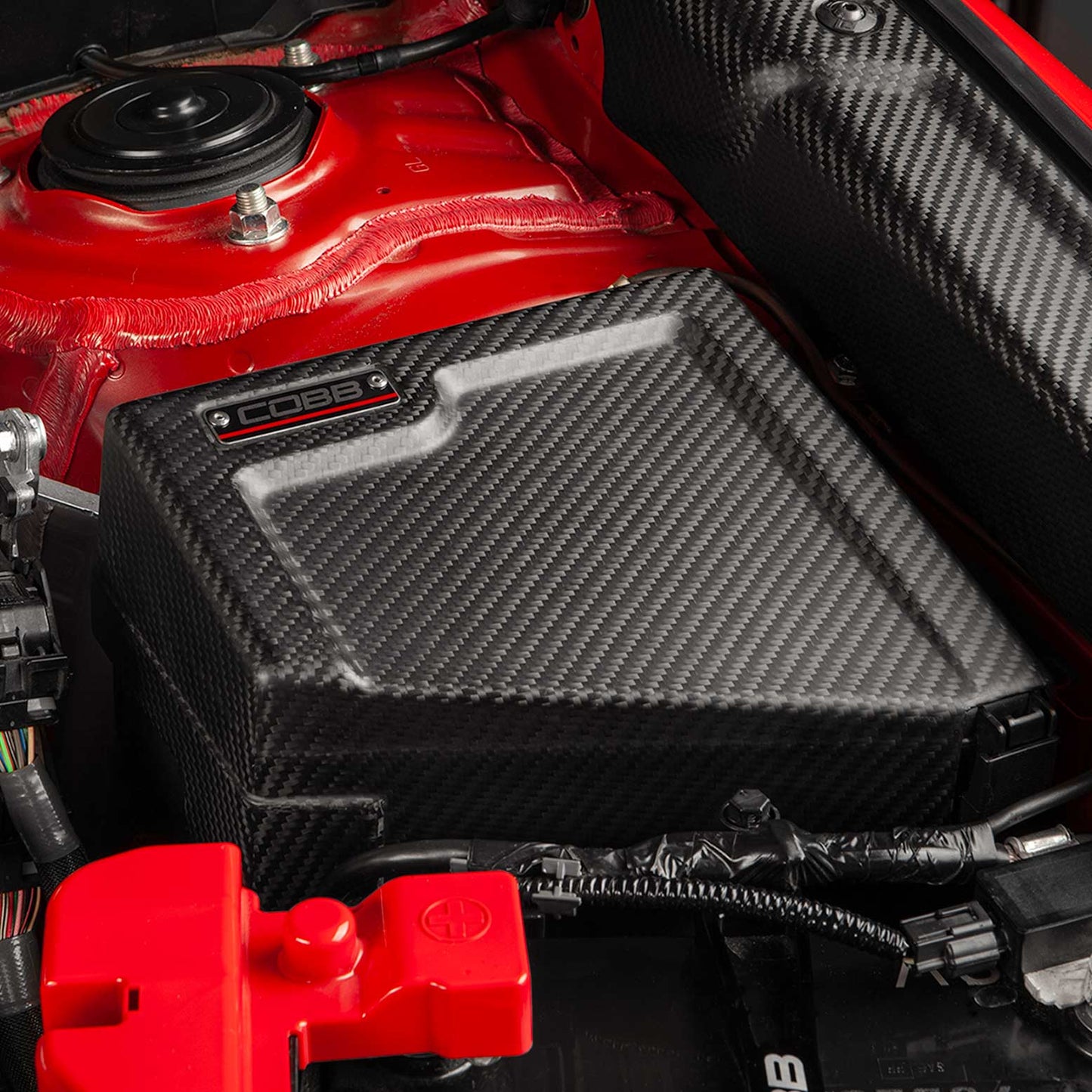 COBB 22-26 Subaru WRX Redline Matte Carbon Fiber Fuse Cover (Driver Side)