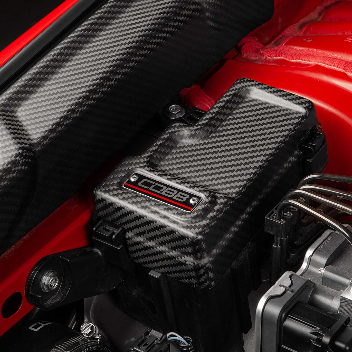 COBB 22-26 Subaru WRX Redline Matte Carbon Fiber Fuse Cover (Passenger Side)