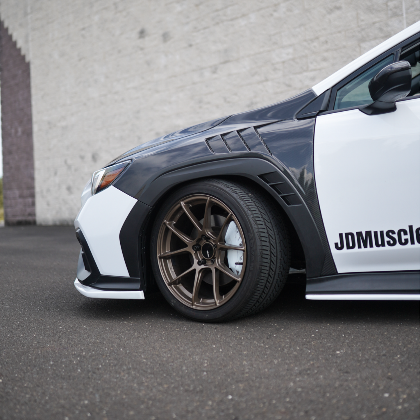 JDMuscle 22-25 WRX Carbon Fiber/FRP Vented Fenders
