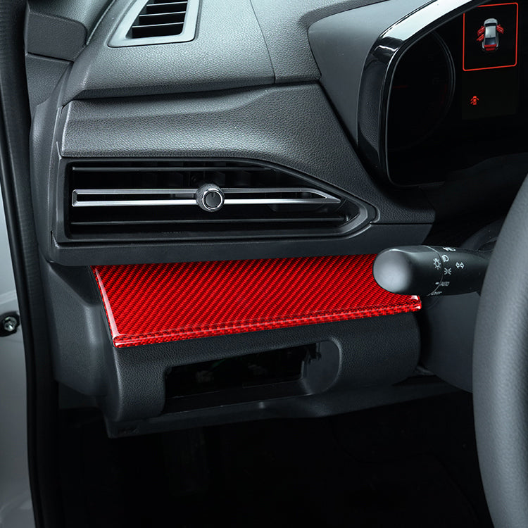 JDMuscle 22-25 WRX P&S Series Carbon Fiber Driver&Passenger Dash Trim Covers 4 PC | Black Carbon Fiber/ Red Carbon Fiber