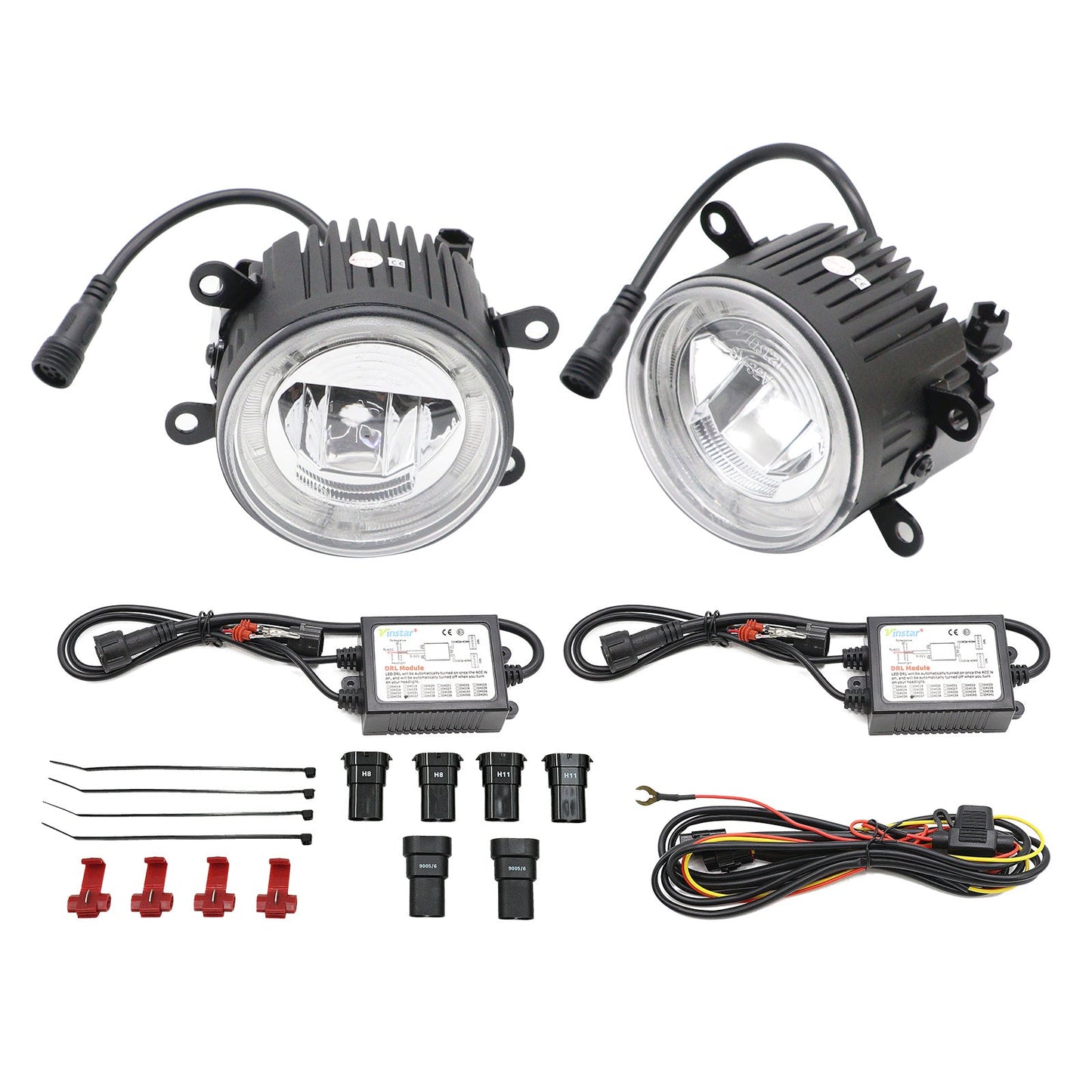 JDMuscle 15-21 WRX or STI / 13+ BRZ or FT86 / 14+ Forester LED / Halo DRL Fog Light Housings | JDM-SUB-130017