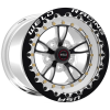 Weld Full Throttle Beadlock 15x10/5x4.5/3.5 BS/3.18 HB-Black Cntr-Polished Shell-Black SBL MT Wheel