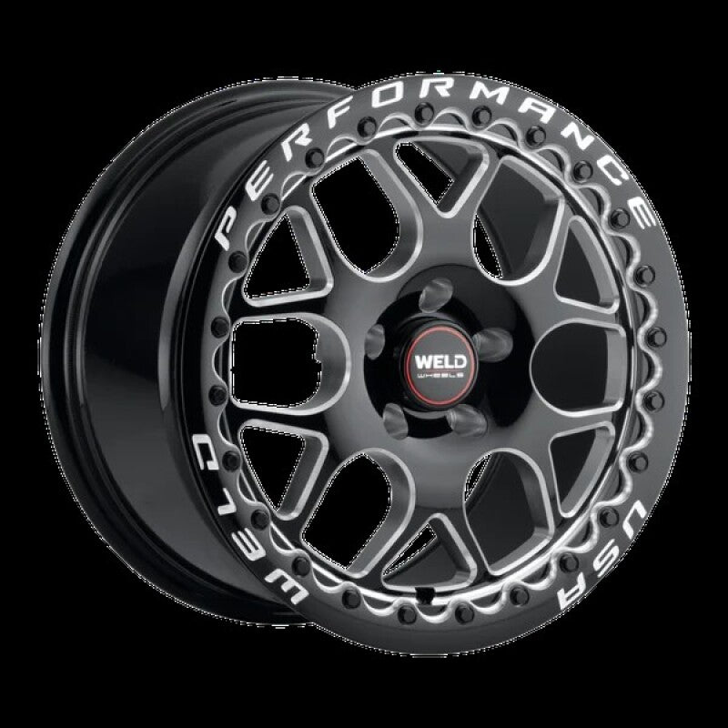 Weld S910 Solana Beadlock 17x10 6x135 ET42 BS 7.15 Gloss Black Wheel MIL Dia 87.1