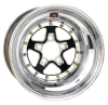 Weld Alumastar 15x9 / 5x4.75 / 5 BS / 3.18 HB - Black Center - Polished Shell - Non-BL Wheel