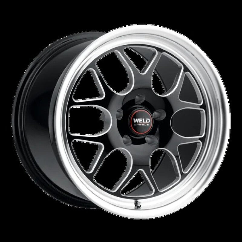Weld Solana Drag 17x10 / 5x115 BP / ET30 / 78.1mm Bore - Gloss Black MIL DIA Wheel