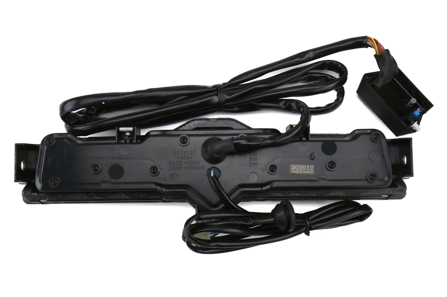 OLM VL Style Sequential 4th Brake Light / Reverse Light (Clear Lens, Carbon Look Base, Red Bar) - 2013-2020 FT86