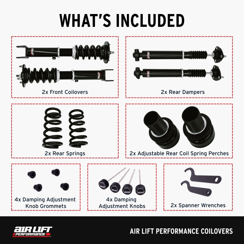 Air Lift Performance 18-23 Lexus IS300 / 17-23 Lexus IS350 Coilover Kit