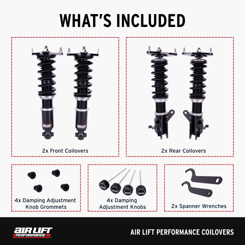 Air Lift Performance 14-24 Infiniti Q50 w/ Ball Lower Mount Coilover Kit