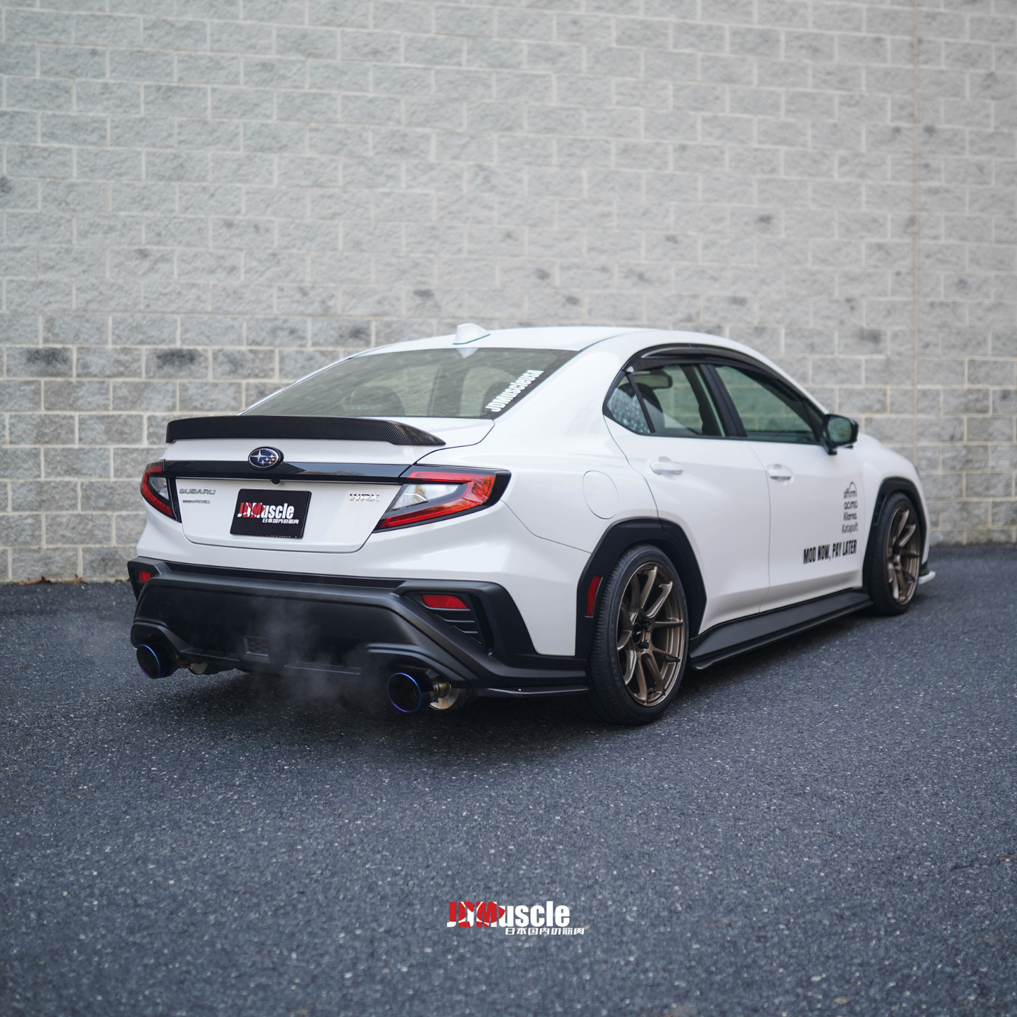 JDMuscle 22-25 WRX Tanso Carbon Fiber Duck Bill V1