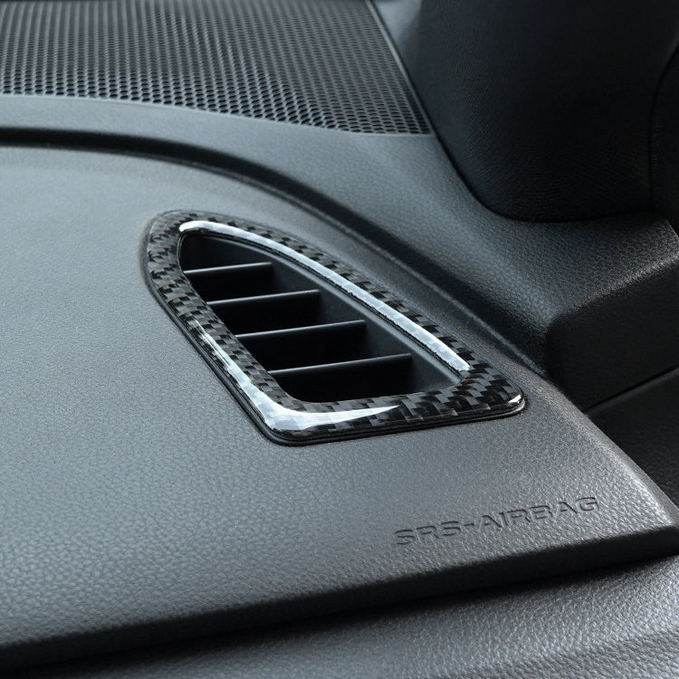 JDMuscle 22-25 WRX P&S Series Carbon Fiber Dash AC Trim 2 PC | Black Carbon Fiber/ Red Carbon Fiber
