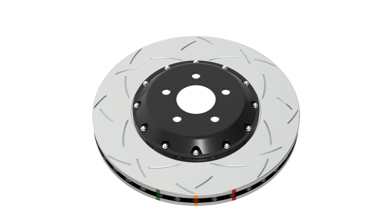DBA 02-10 WRX / 13+ FR-S / 13+ BRZ Premium Front Slotted 5000 Series 2 Piece Rotor w/ Black Hat
