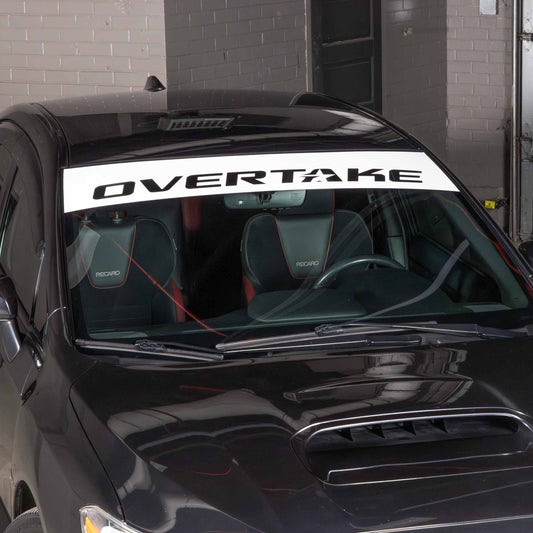 OVERTAKE Windshield Banner - Ships FREE!