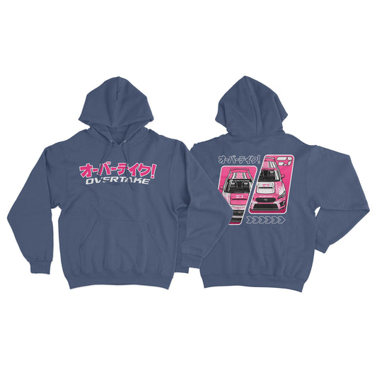 OVERTAKE Shop Cars Hoodie - Storm Blue