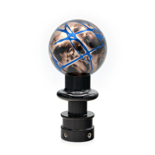 Billetworkz Automatic Shifter - Black Smoke w/ Blue Splash - Fits Subaru CVT: Forester (2019-2024)