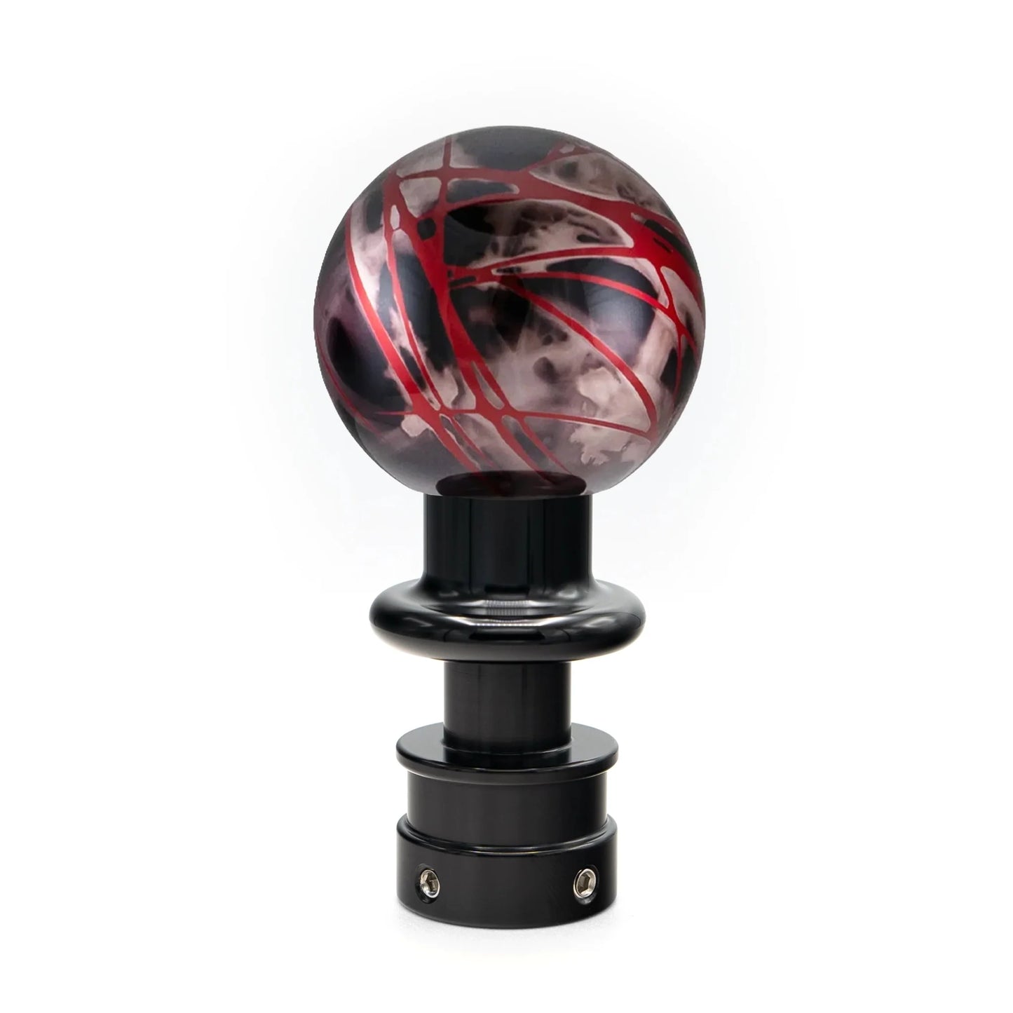 Billetworkz Automatic Shifter - Black Smoke w/ Red Splash - Fits Subaru CVT: WRX (2022+), Crosstrek (2024), Forester (2025+), Impreza (2024), Legacy/Outback (2015+)