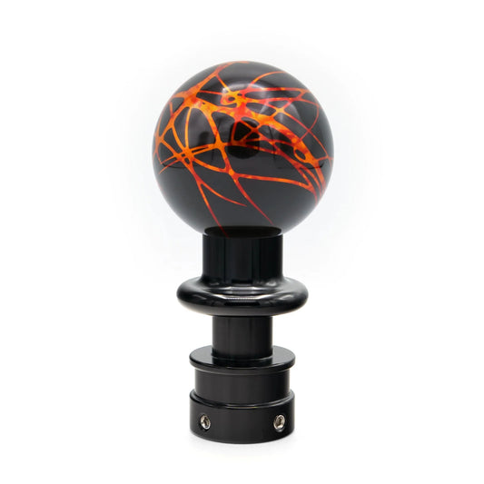 Billetworkz Automatic Shifter - Black w/ Fire Splash - Fits Subaru CVT: WRX (2022+), Crosstrek (2024), Forester (2025+), Impreza (2024), Legacy/Outback (2015+)