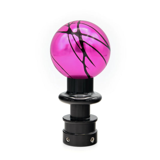 Billetworkz Automatic Shifter - Pink w/ Black Splash - Fits Subaru CVT: WRX (15–21), Crosstrek (13–23), Forester (14–18), Impreza (12–23), Legacy/Outback (10–14)