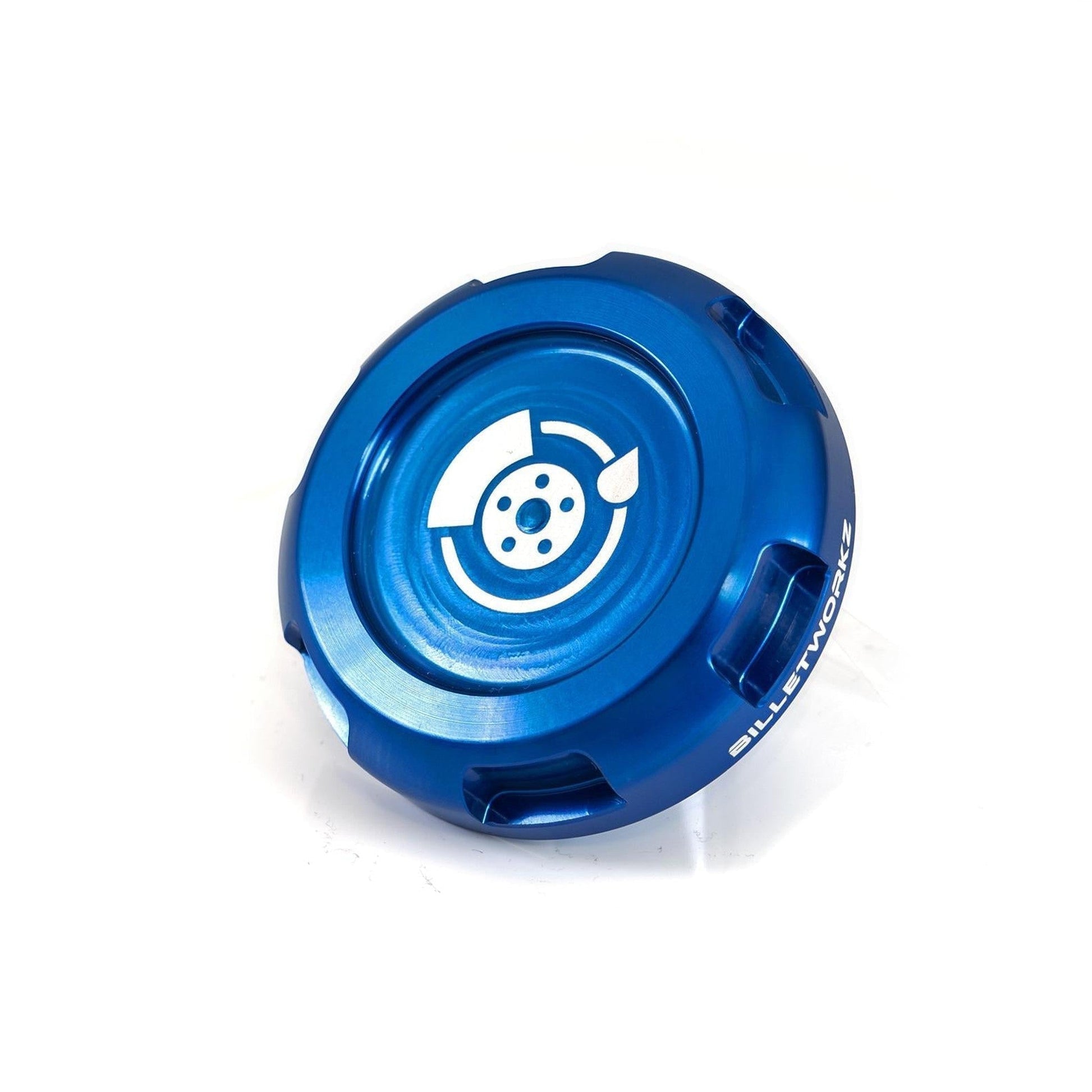 Billetworkz Brake Fluid Cap Engraved Zero Series Blue Subaru WRX 02-25 / STI 04-21 | BW-EBCZ-SUB-BRK-BLU-E