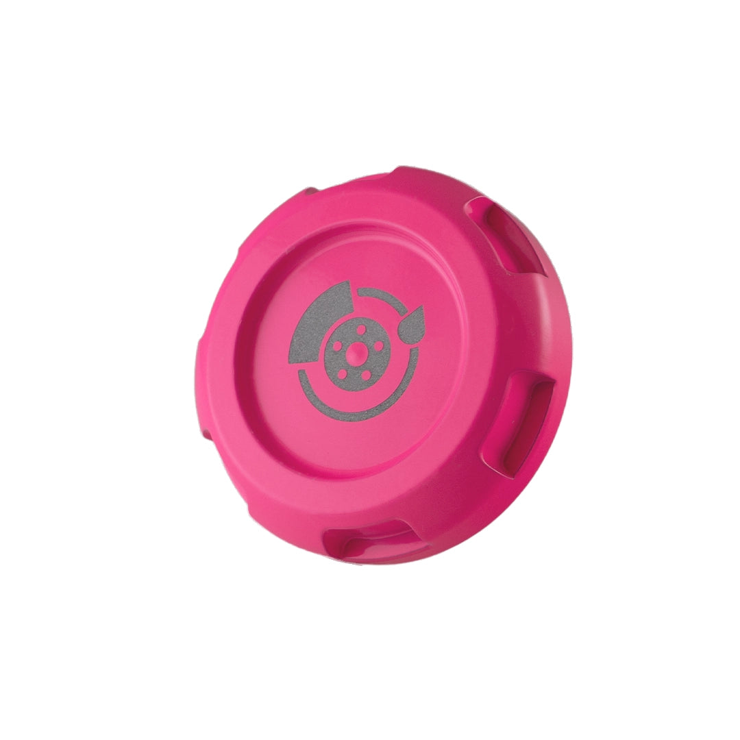 Billetworkz Brake Fluid Cap Engraved Zero Series Hyper Pink Subaru WRX 02-25 / STI 04-21 | BW-EBCZ-SUB-BRK-HYPK-E