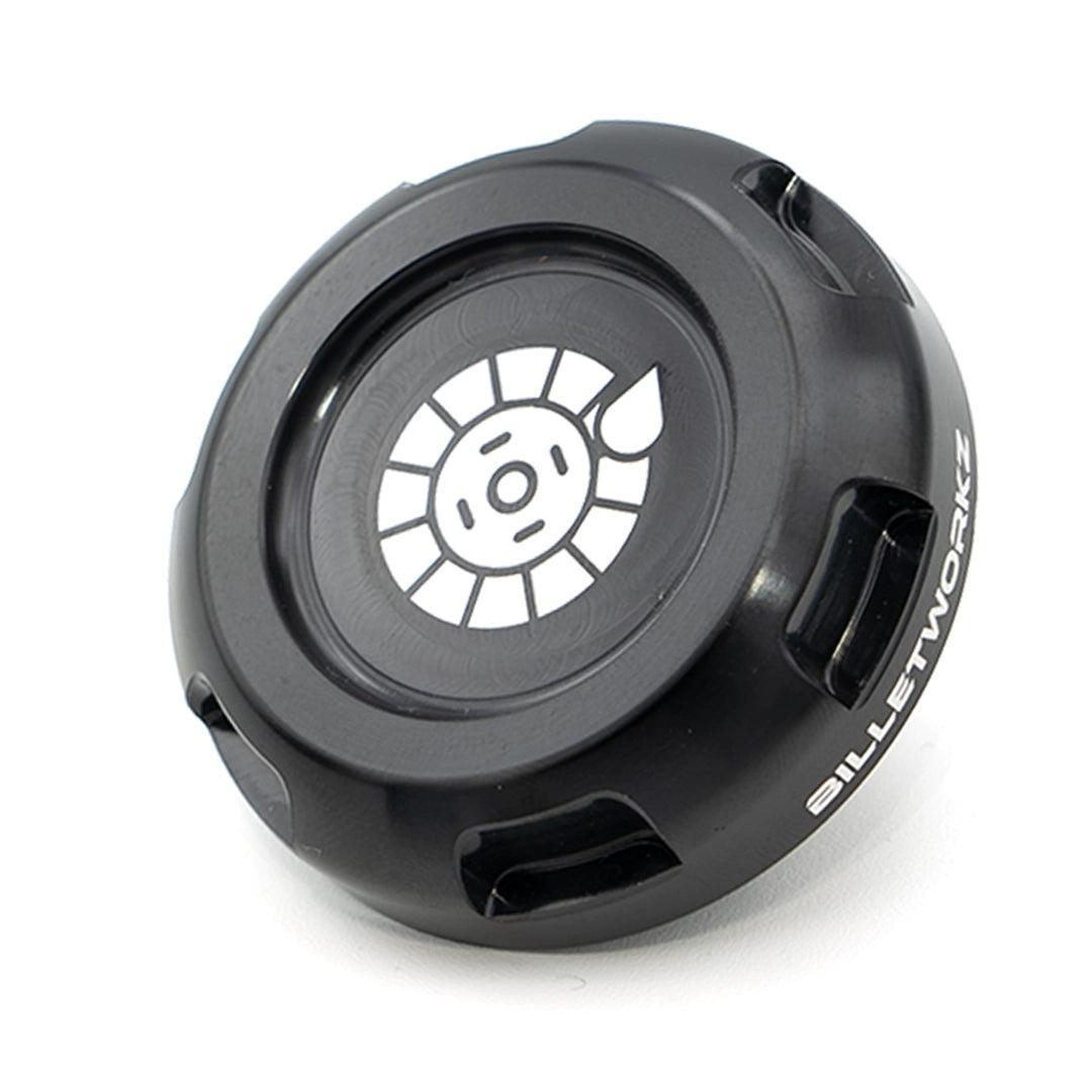 Billetworkz Clutch Fluid Cap Engraved Zero Series Black Subaru WRX 2002-2014 / STI 2004-2014 | BW-EBCZ-SUB-CLU-BLK-E