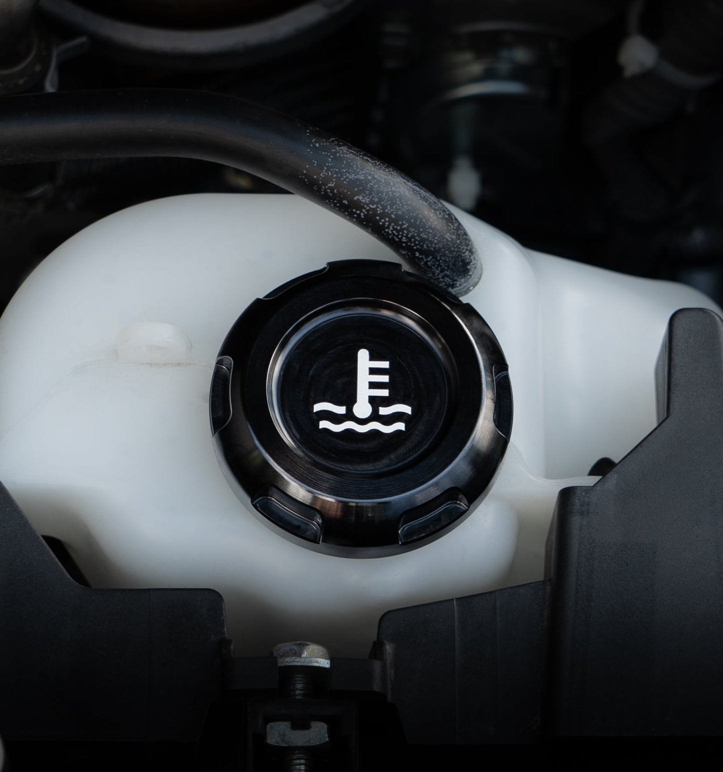 Billetworkz Coolant Overflow Cap Engraved Zero Series Black Subaru WRX 02-25 / STI 04-21 | BW-EBCZ-SUB-COO-BLK-E