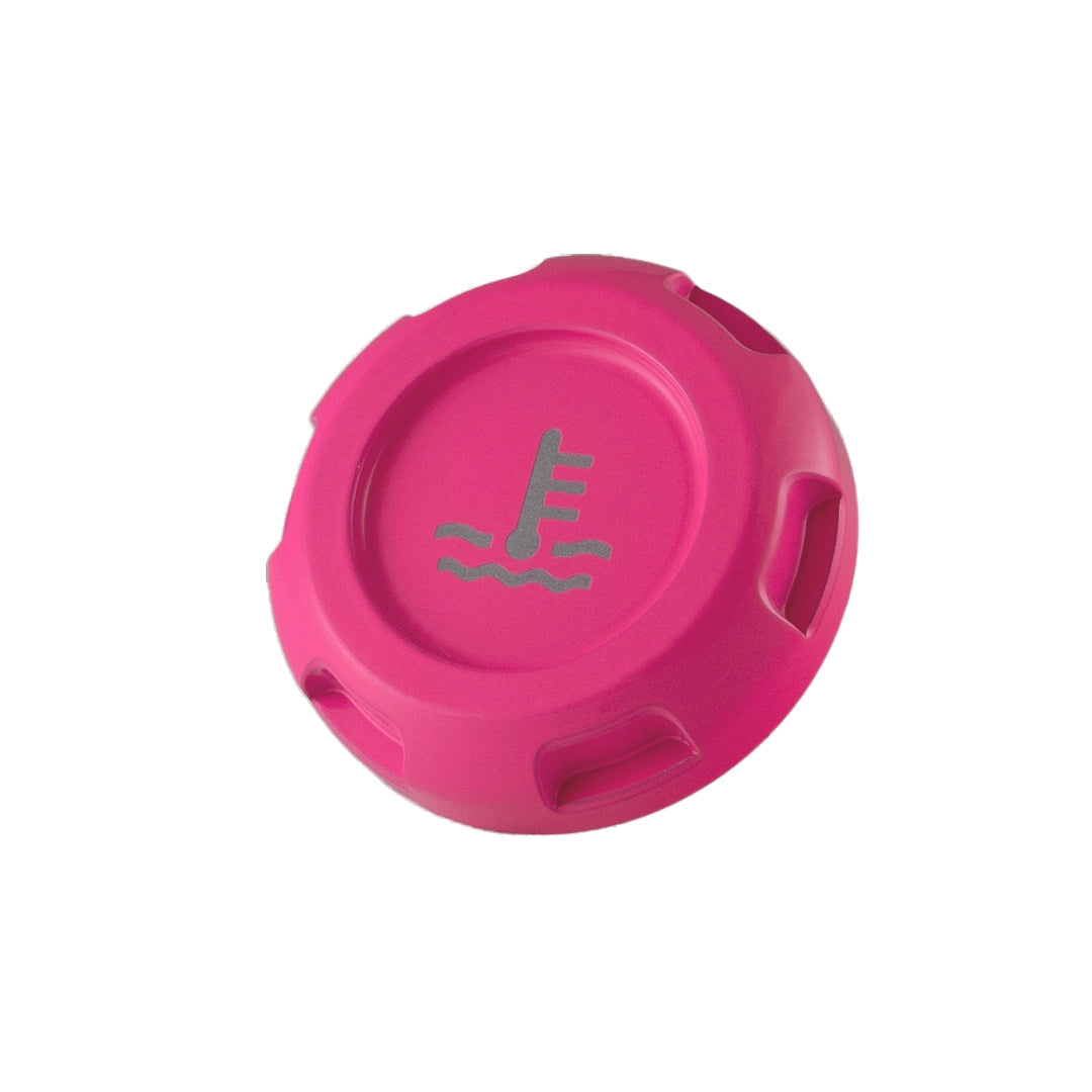 Billetworkz Coolant Overflow Cap Engraved Zero Series Hyper Pink Subaru WRX 02-25 / STI 04-21 | BW-EBCZ-SUB-COO-HYPK-E