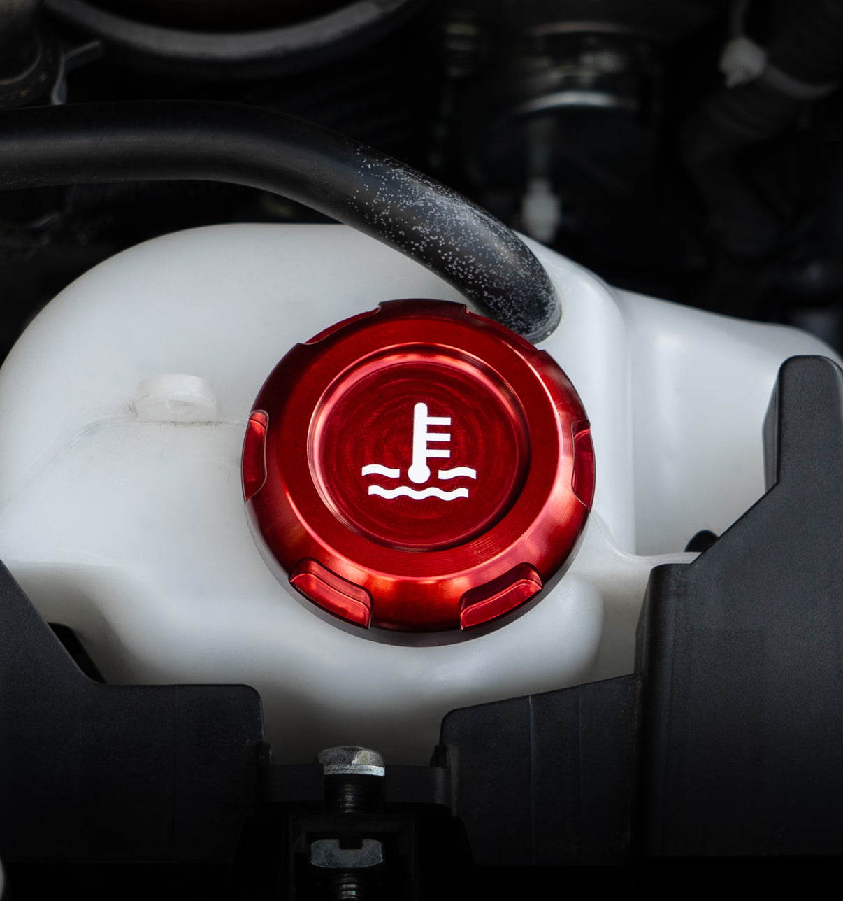 Billetworkz Coolant Overflow Cap Engraved Zero Series Red Subaru WRX 02-25 / STI 04-21 | BW-EBCZ-SUB-COO-RED-E