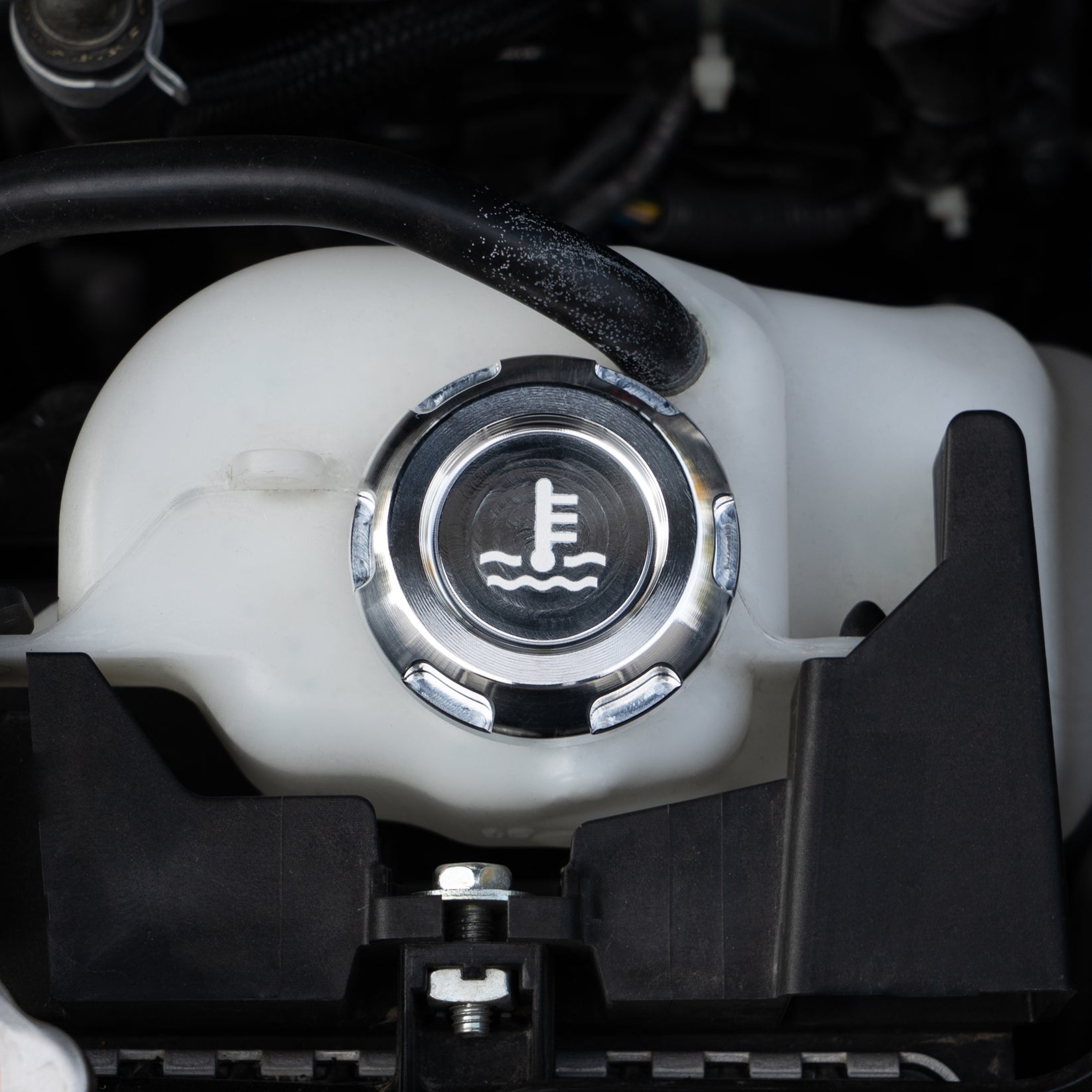 Billetworkz Coolant Overflow Cap Engraved Zero Series Silver Subaru WRX 02-25 / STI 04-21 | BW-EBCZ-SUB-COO-SIL-E