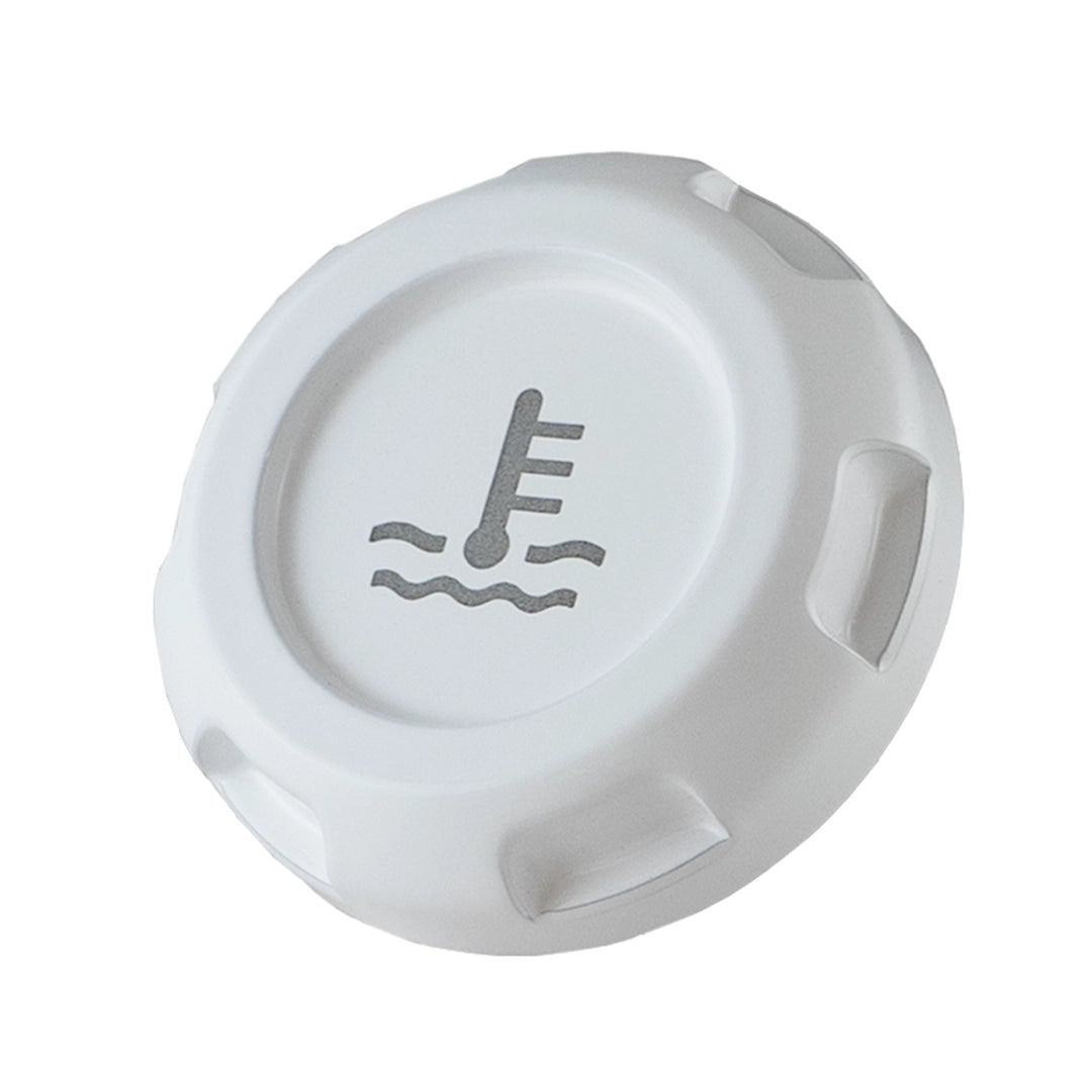 Billetworkz Coolant Overflow Cap Engraved Zero Series White Subaru WRX 02-25 / STI 04-21 | BW-EBCZ-SUB-COO-WHT-E