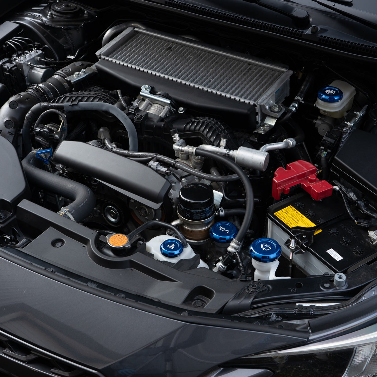 Billetworkz Engine Bay Caps (Blue) BRZ / FR-S / 86 2013-2025 | EBCZ-SUB-BRZM-BLU-E
