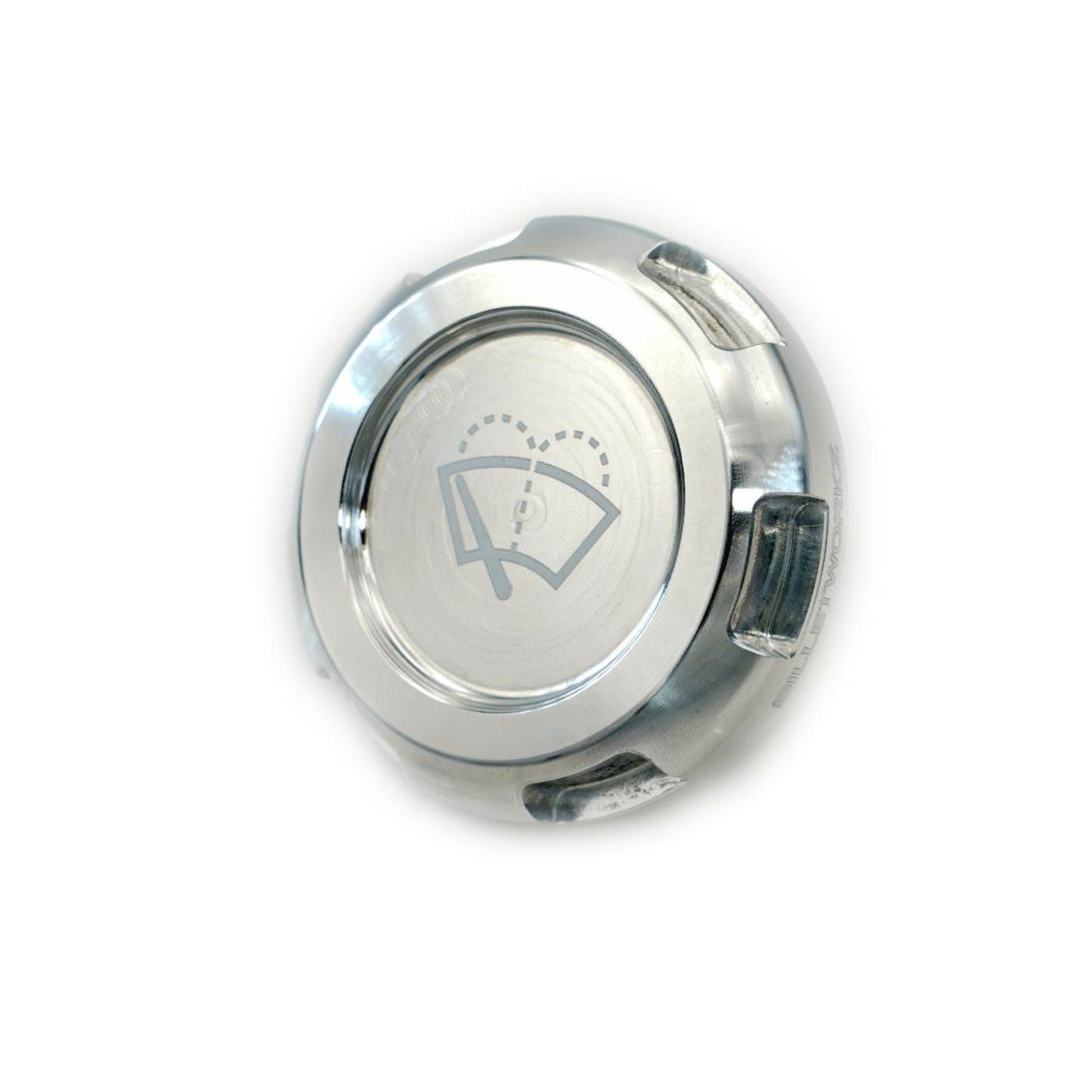 Billetworkz Wiper Fluid Cap Engraved Zero Series Silver Subaru WRX 02-25 / STI 04-21 | BW-EBCZ-SUB-WIP-SIL-E