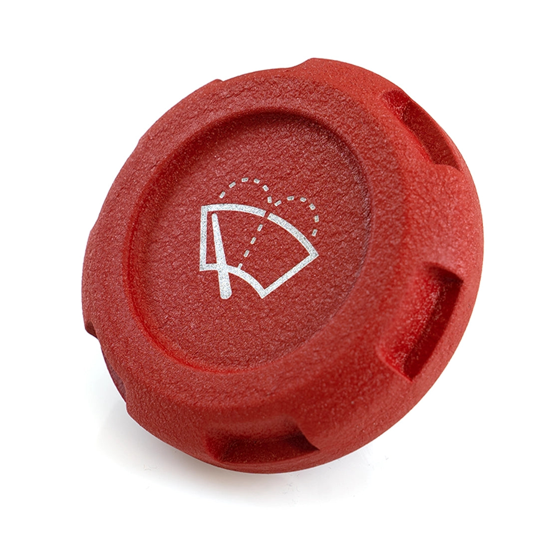 Billetworkz Wiper Fluid Cap Engraved Zero Series Wrinkle Red Subaru WRX 02-25 / STI 04-21 | BW-EBCZ-SUB-WIP-RWR-E