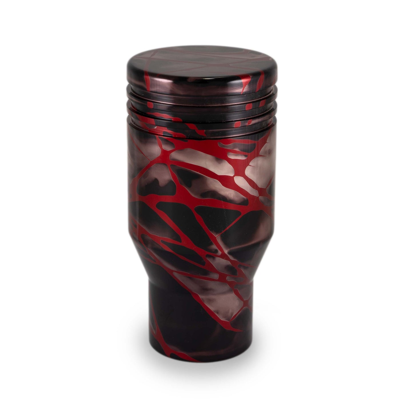 Billetworkz Automatic Shifter - Black Smoke w/ Red Splash - Fits Subaru CVT: WRX (2022+), Crosstrek (2024), Forester (2025+), Impreza (2024), Legacy/Outback (2015+)