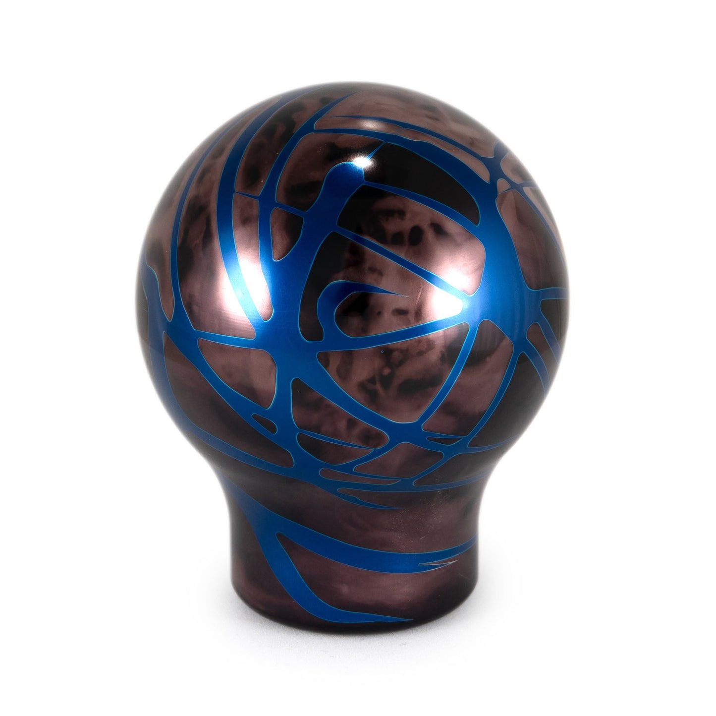 Billetworkz Automatic Shifter - Black Smoke w/ Blue Splash - Fits Subaru CVT: WRX (2022+), Crosstrek (2024), Forester (2025+), Impreza (2024), Legacy/Outback (2015+)