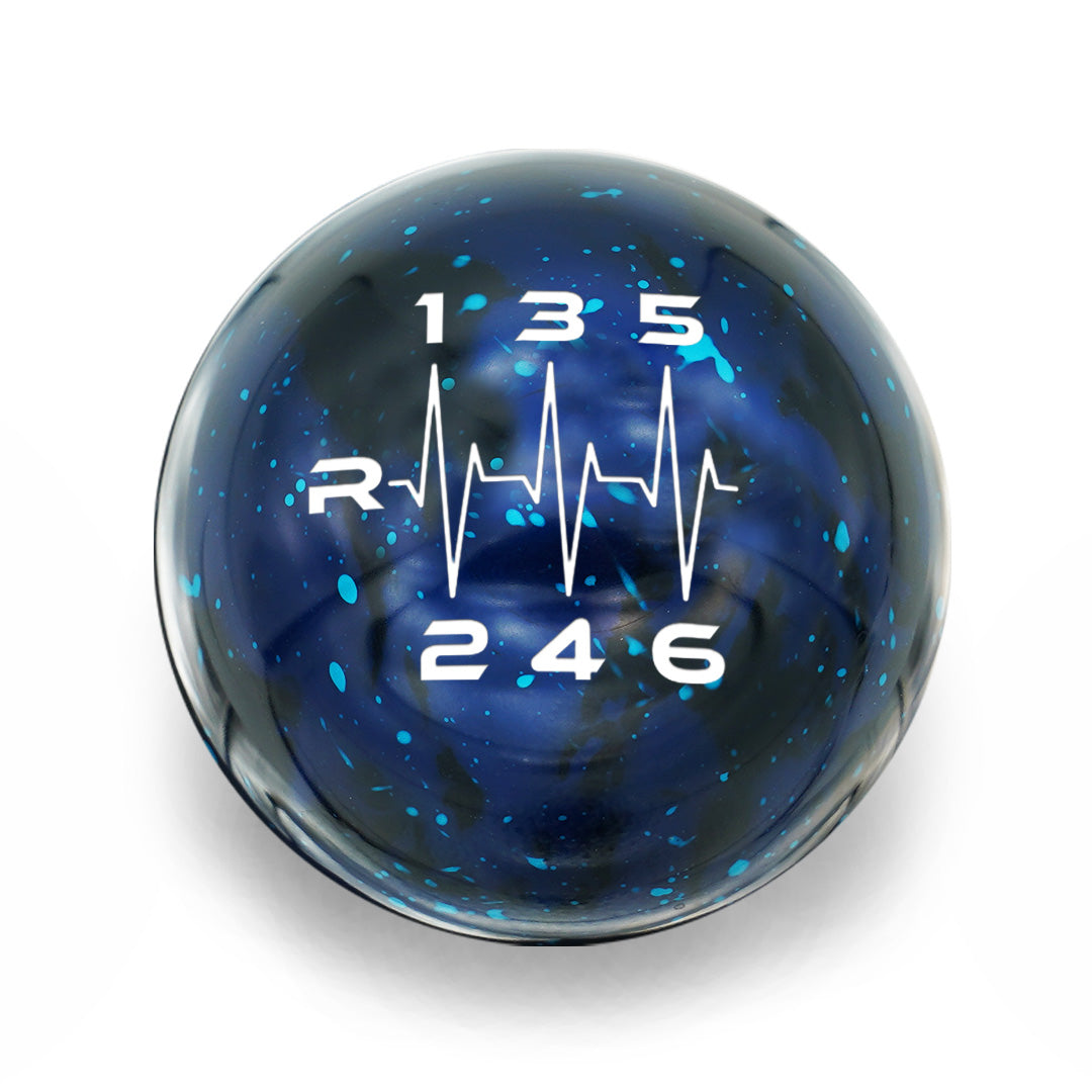 Billetworkz Cosmic Space Shift Knob - 6 Speed Heartbeat Engraving - BRZ / FR-S / 86 2013-2021