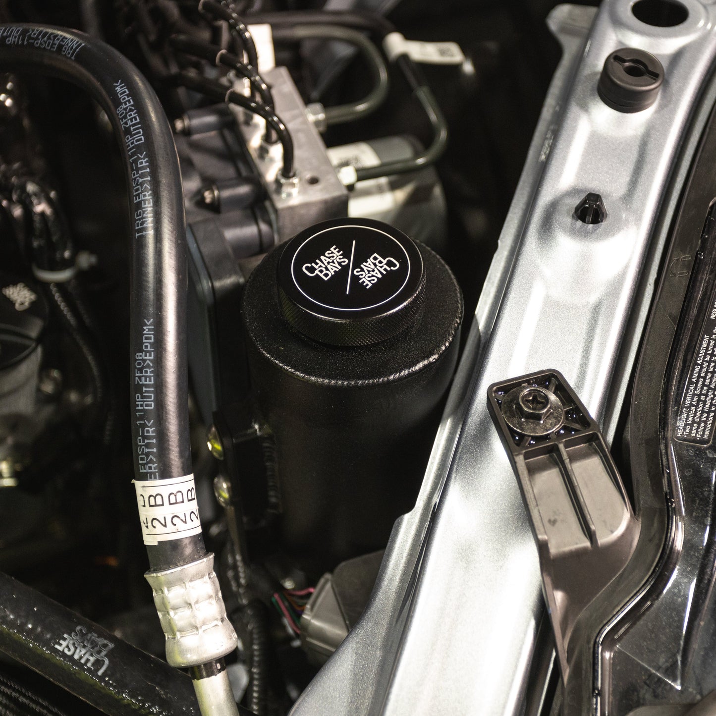 Chase Bays 13-20 Toyota 86/GR86/Subaru BRZ ZN6 Compact Washer Fluid Reservoir w/Pump & Bracket