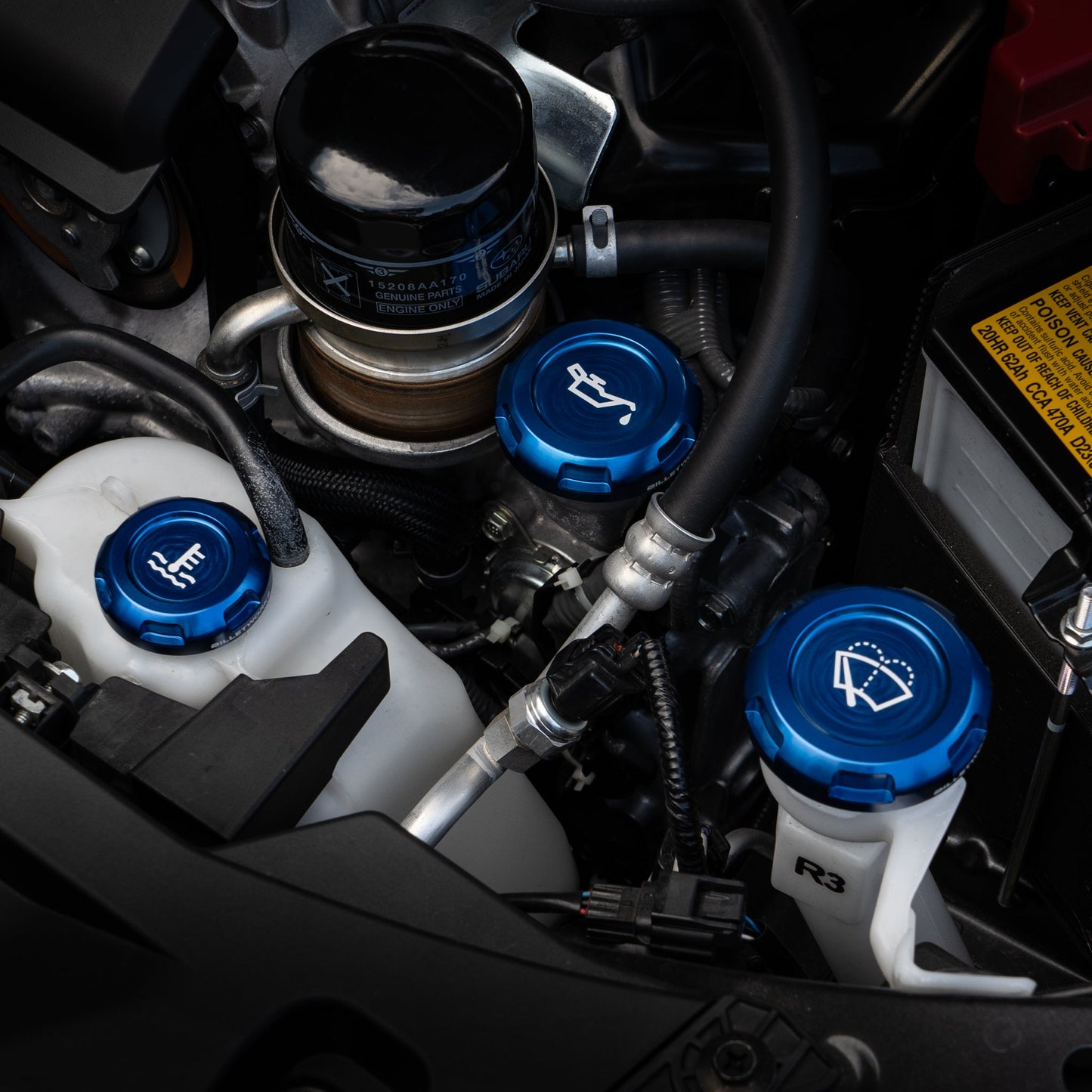 Billetworkz Engine Bay Caps - Subaru Ascent 2019+