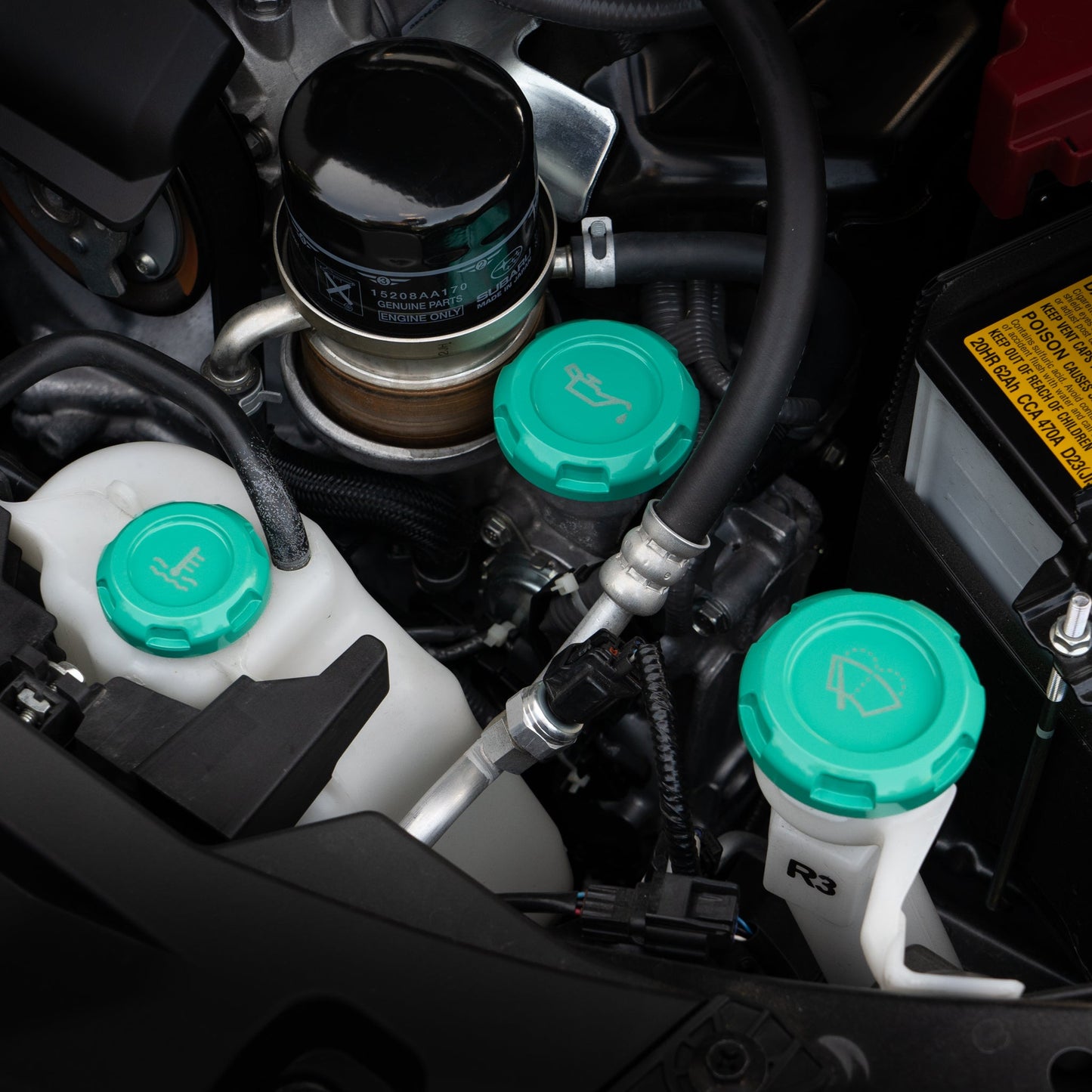 Billetworkz Engine Bay Caps - BRZ/FRS/86 2013-2021 & 2022+